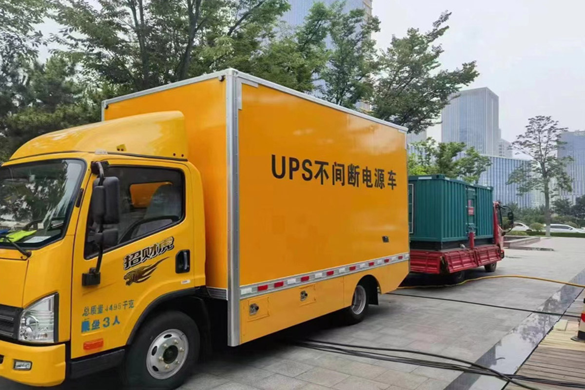 常州发电机租赁施工现场
